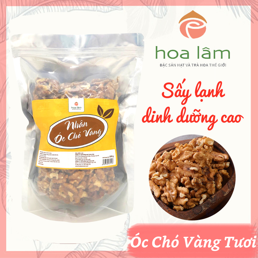 Nhân Óc Chó Vàng Chandler Tươi Hoa Lâm 500gr